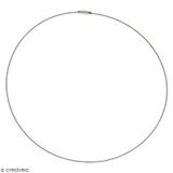 Collier tour de cou cable - Argenté - 15 cm - 1 pce thumbnail