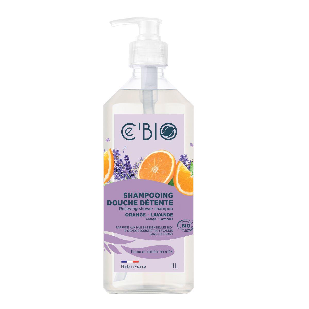 Shampooing et douche Orange Lavande 1L