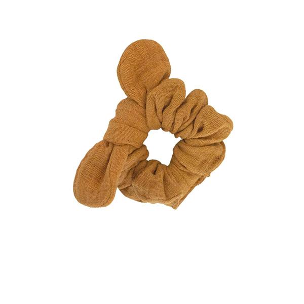 Chouchou en double gaze de coton CAMEL