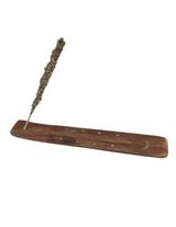 Porte-encens en bois motif Lune - Pour bâtons thumbnail