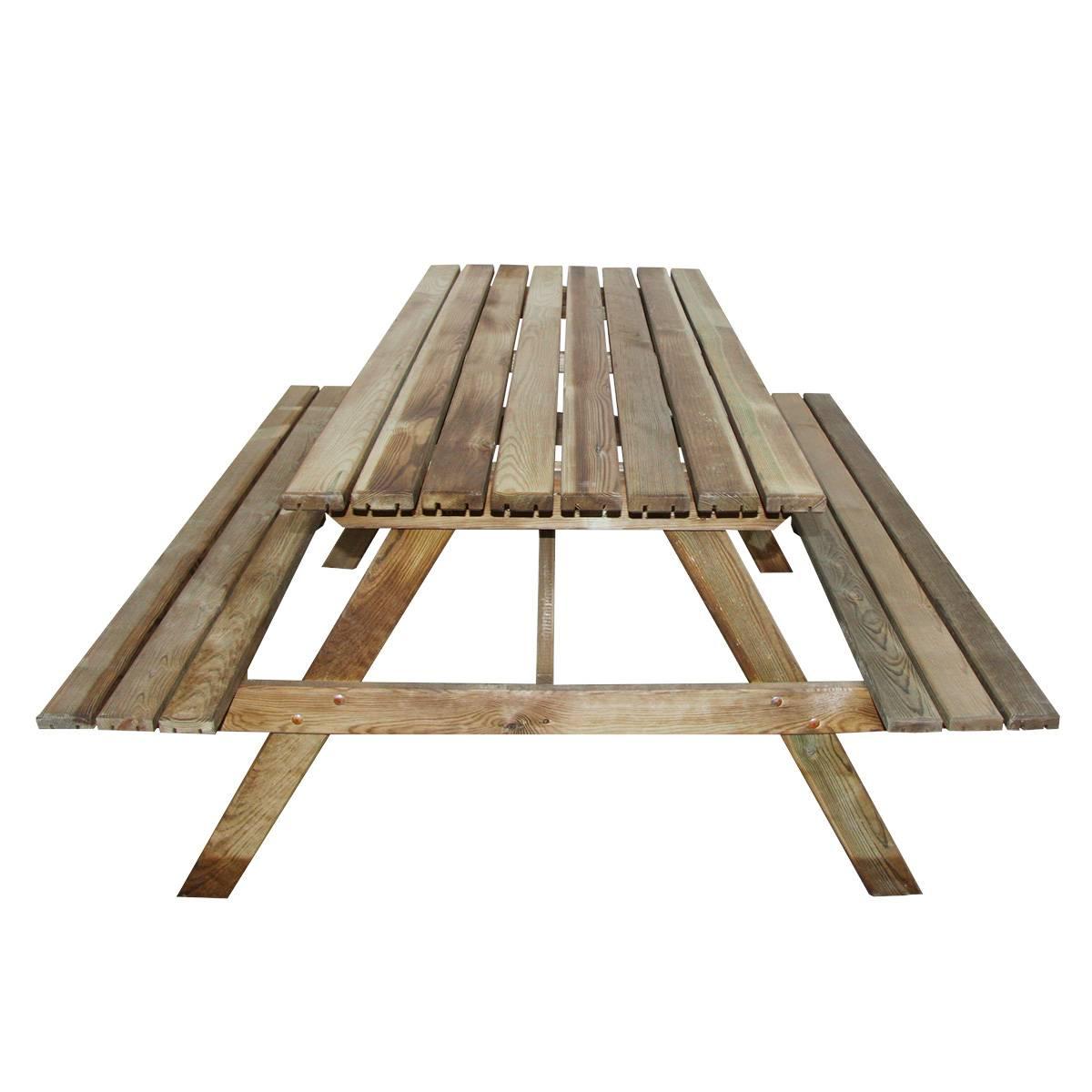 Table pique-nique en bois 4 places Marly thumbnail