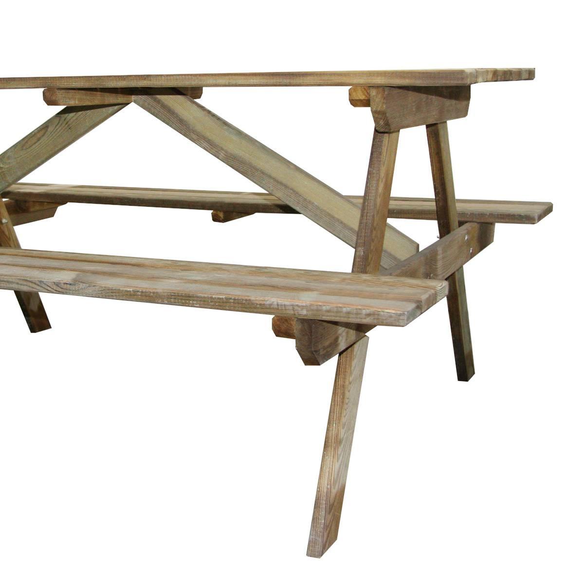 Table pique-nique en bois 4 places Marly thumbnail