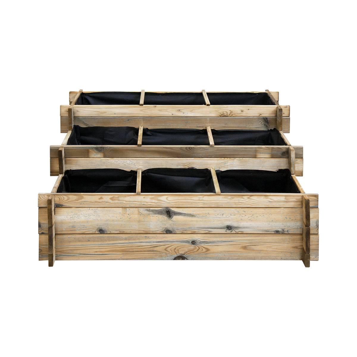 Carré potager en bois à étages - Grand modèle thumbnail