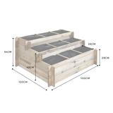 Carré potager en bois à étages - Grand modèle thumbnail