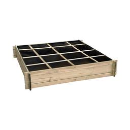 Carré potager divisé en bois grand modèle