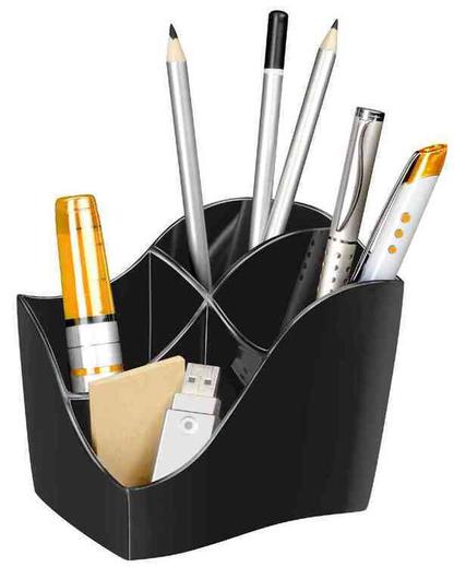 multipot ELLYPSE GreenSpirit, 4 compartiments, noir