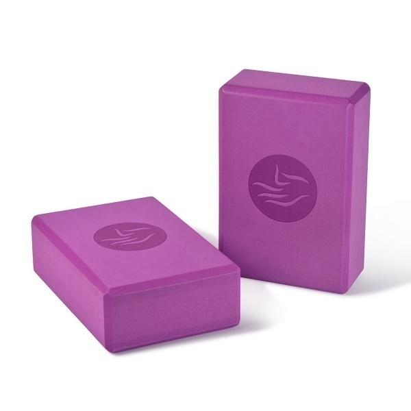 Bloc de yoga mousse EVA 23 x 15 x 7,6cm Prune