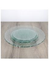 Plat de présentation verre recyclé volutes 48cm thumbnail
