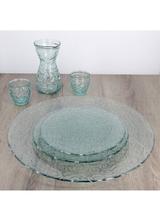 Plat de présentation verre recyclé volutes 48cm thumbnail