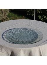 Plat de présentation verre recyclé volutes 48cm thumbnail