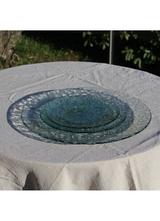 Plat de présentation verre recyclé volutes 48cm thumbnail