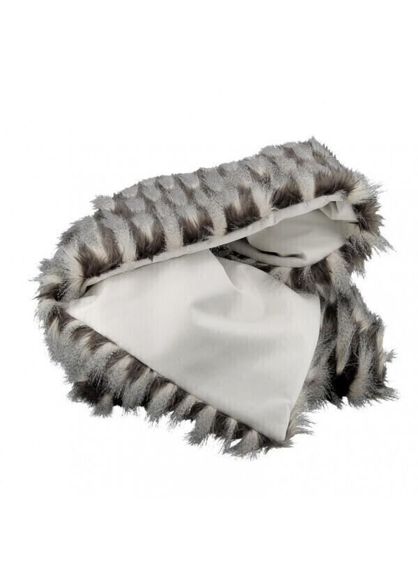 Plaid molletonné - Plumes d'oiseau et velours thumbnail