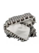 Plaid molletonné - Plumes d'oiseau et velours thumbnail