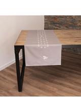 Chemin de table schuss gris 300x50cm thumbnail