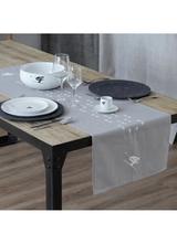 Chemin de table schuss gris 200x50cm thumbnail