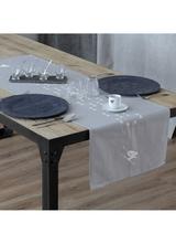 Chemin de table schuss gris 200x50cm thumbnail