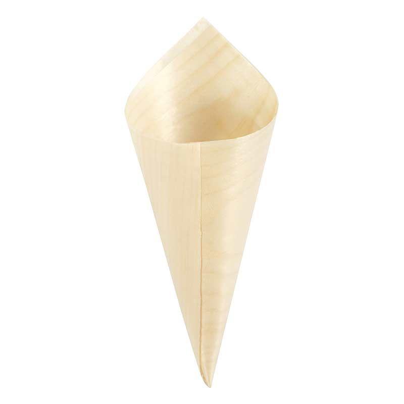 12 Cônes en bois à décorer 18,5 cm - Ø 7 cm thumbnail