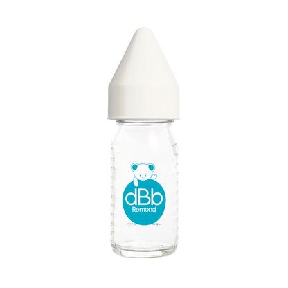 Biberon verre tétine N.N caoutchouc Blanc 110ml
