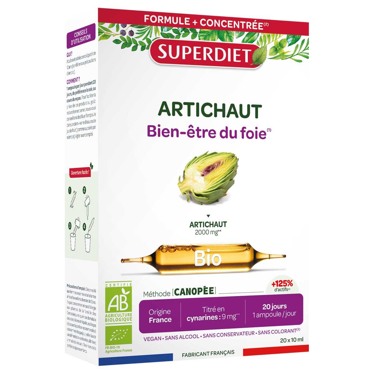 Artichaut bien-être du foie 20x10ml