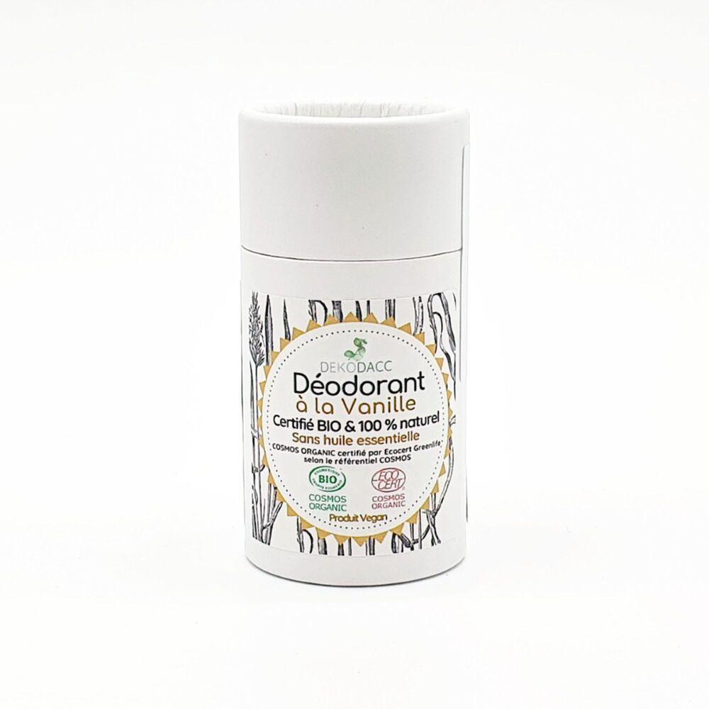 Déodorant certifié Bio* et vegan à la Vanille