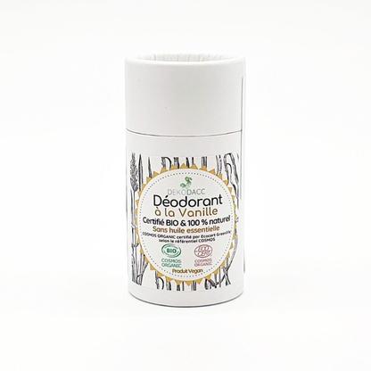 Déodorant certifié Bio* et vegan à la Vanille