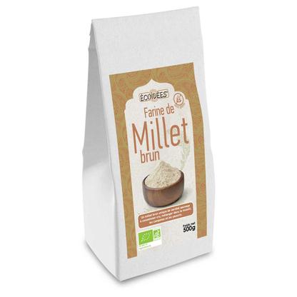 Farine de millet brun sauvage 500g bio