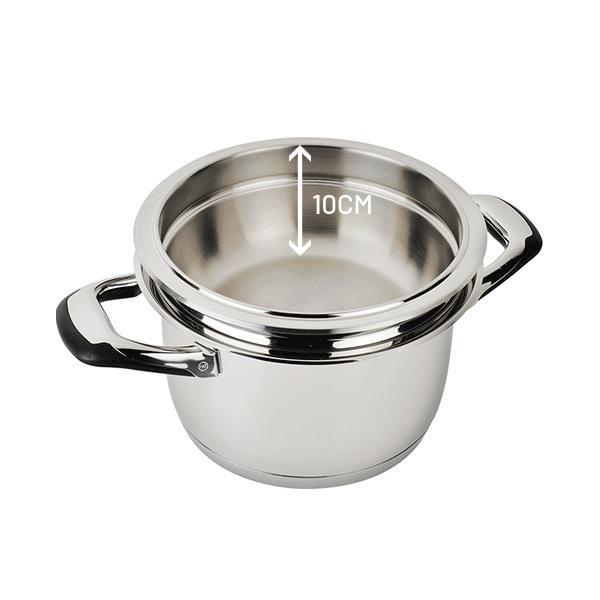 Bol bain-marie en inox avec couvercle 24cm thumbnail