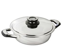 Sauteuse en inox avec couvercle 3L