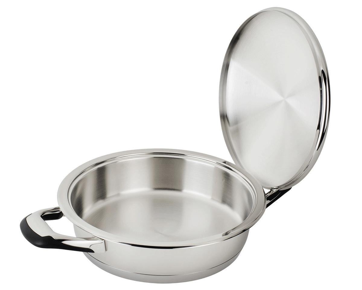 Sauteuse en inox avec couvercle 3L thumbnail