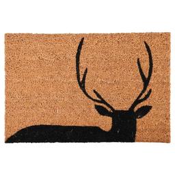 Paillasson en coco et PVC 60 x 40 cm Cerf