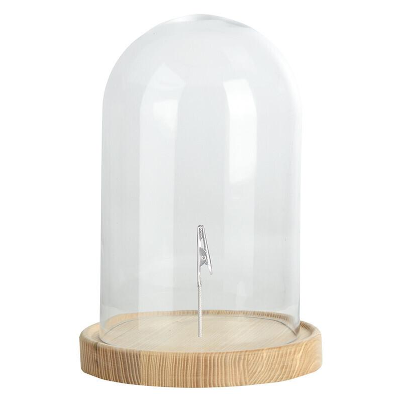 Cloche en verre avec pince 31cm thumbnail