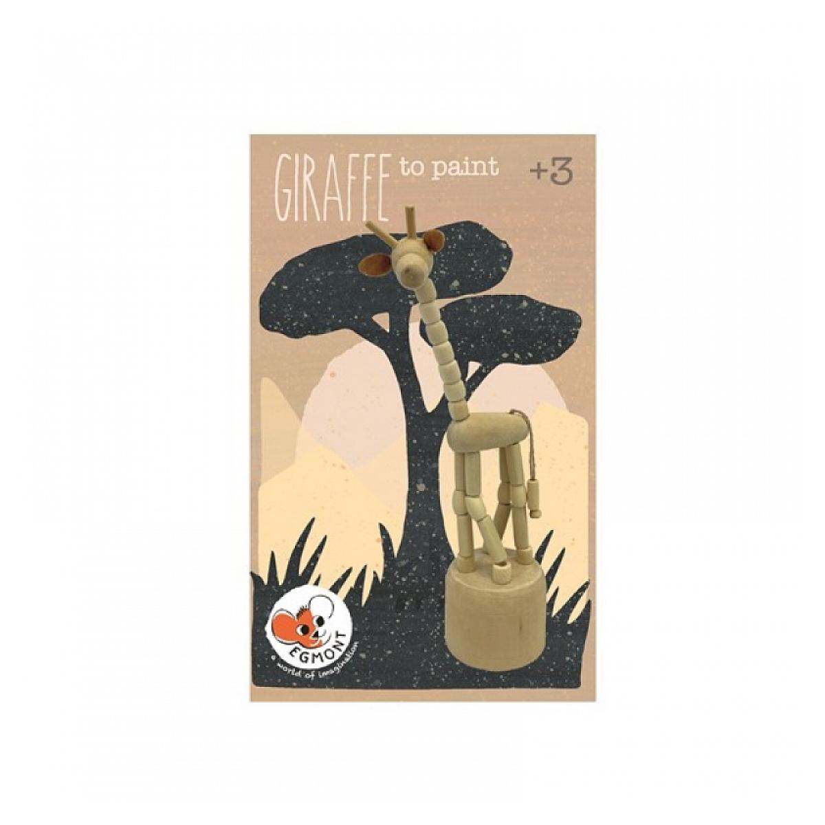 Girafe en bois push-up a peindre