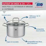 Faitout en inox 16 cm de 1,7 litres Elo Citrin thumbnail