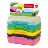 Lot de 3 boîtes à goûter Variabolo 6 coloris thumbnail