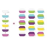 Lot de 3 boîtes à goûter Variabolo 6 coloris thumbnail