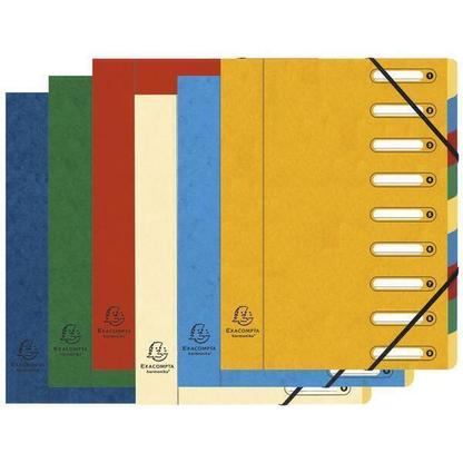 Trieur HARMONIKA® 9 fenêtres et élastiques Coloris aléatoire x6