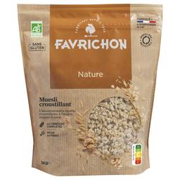 Muesli croustillant bio nature sans gluten 1kg
