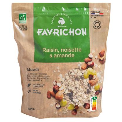 Muesli bio raisin noisette amande 1.2kg