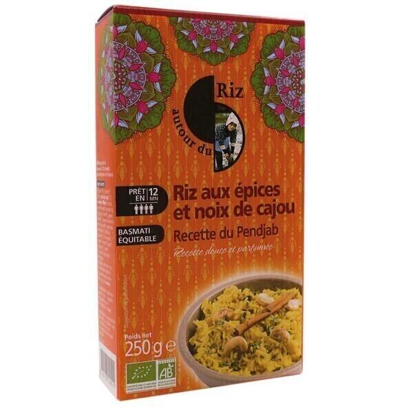 Riz aux épices et noix de cajou - Colis 11 x 250 g