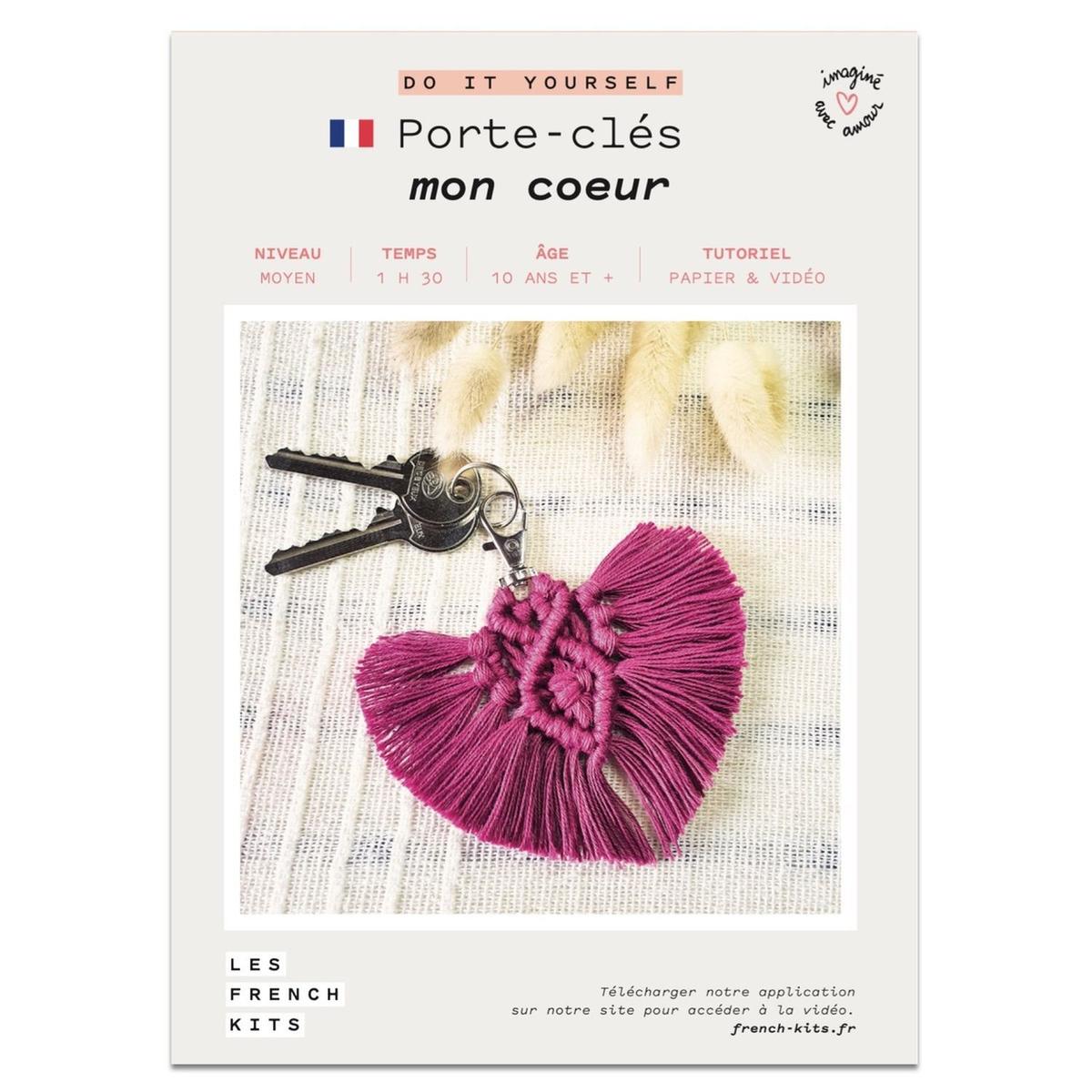 Coffret Macramé - Porte-clés coeur thumbnail