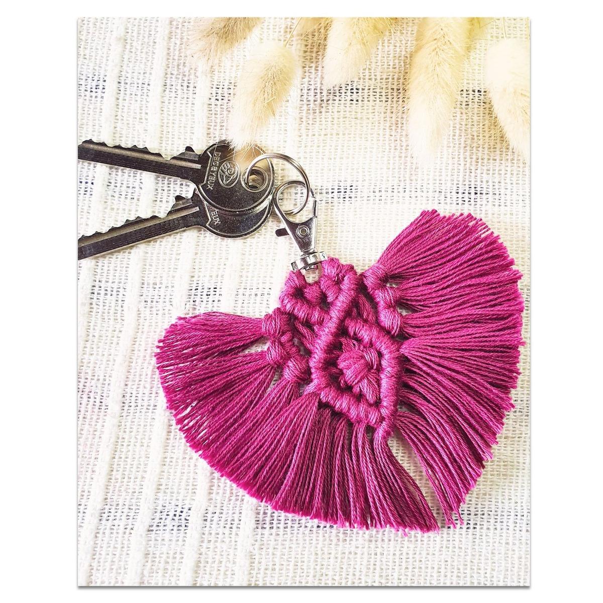 Coffret Macramé - Porte-clés coeur thumbnail
