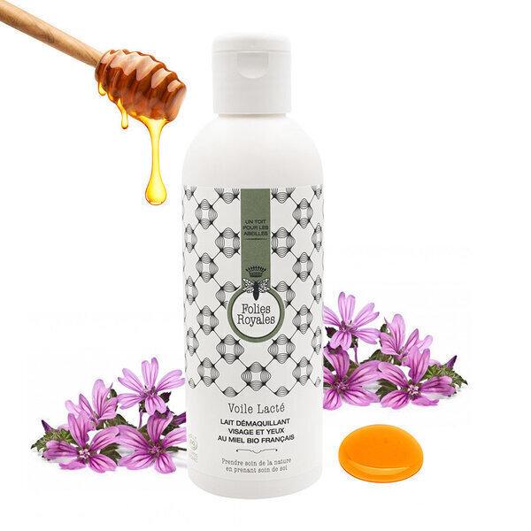 Lait démaquillant visage et yeux au miel - 200 ml
