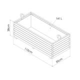 Bac Baroque rectangle 141 litres Classe 3 thumbnail
