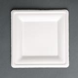 Assiettes Carrées en Bagasse - Lot de 50 - Fiesta Green thumbnail
