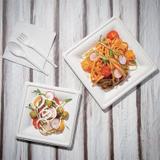 Assiettes Carrées en Bagasse - Lot de 50 - Fiesta Green thumbnail