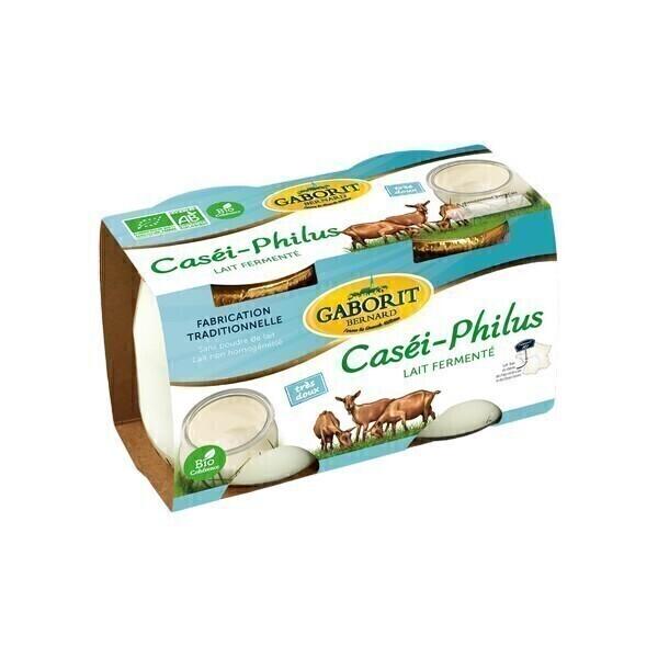 Yaourt chèvre fermenté Casei Philus 2x125g