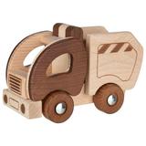 Camion poubelle en bois naturel thumbnail
