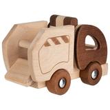 Camion poubelle en bois naturel thumbnail