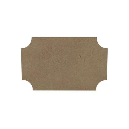 Plaque de porte plateau en bois MDF - 16 x 10 cm