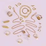 Coffret d'accessoires pour bijoux dorés thumbnail
